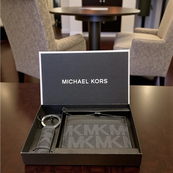 Michael Kors Other - Michael Kors Black Wallet and Keychain Set NWT